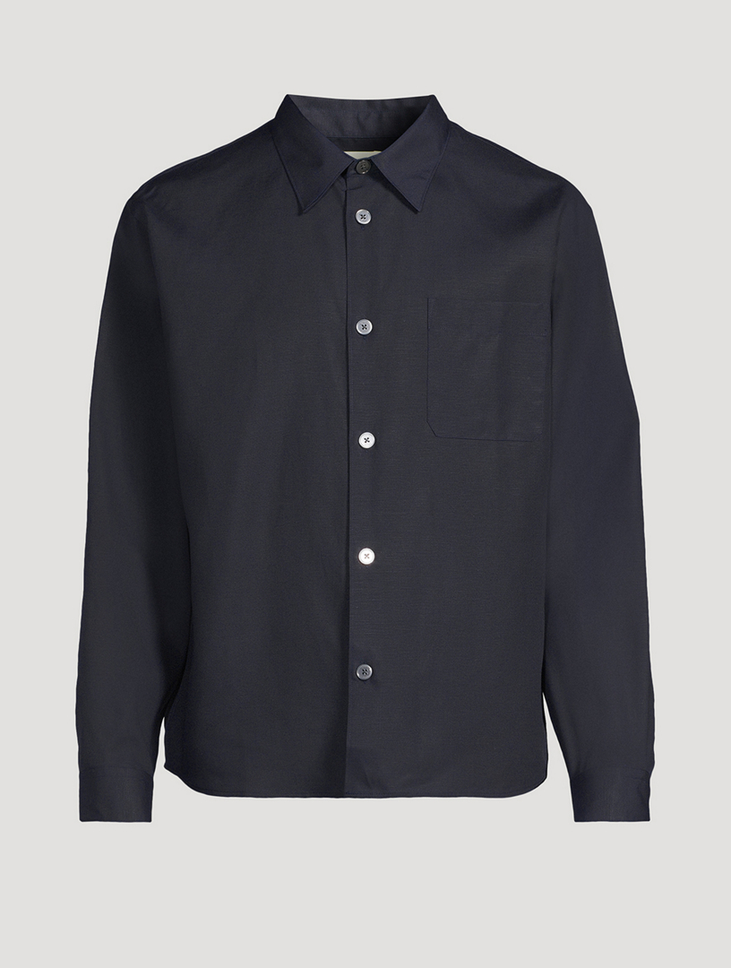 Linen-Blend Shirt