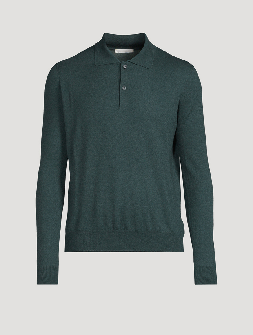 THE ROW Selio Cashmere Polo Sweater | Holt Renfrew