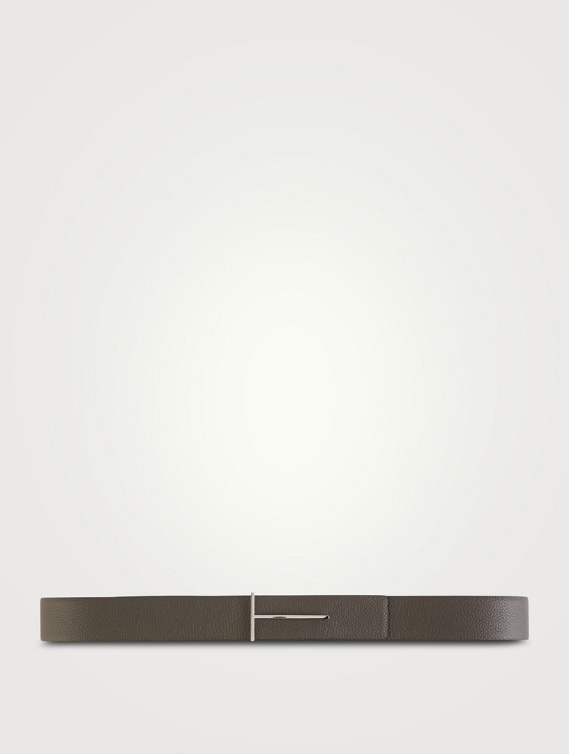Slim T Leather Reversible Belt