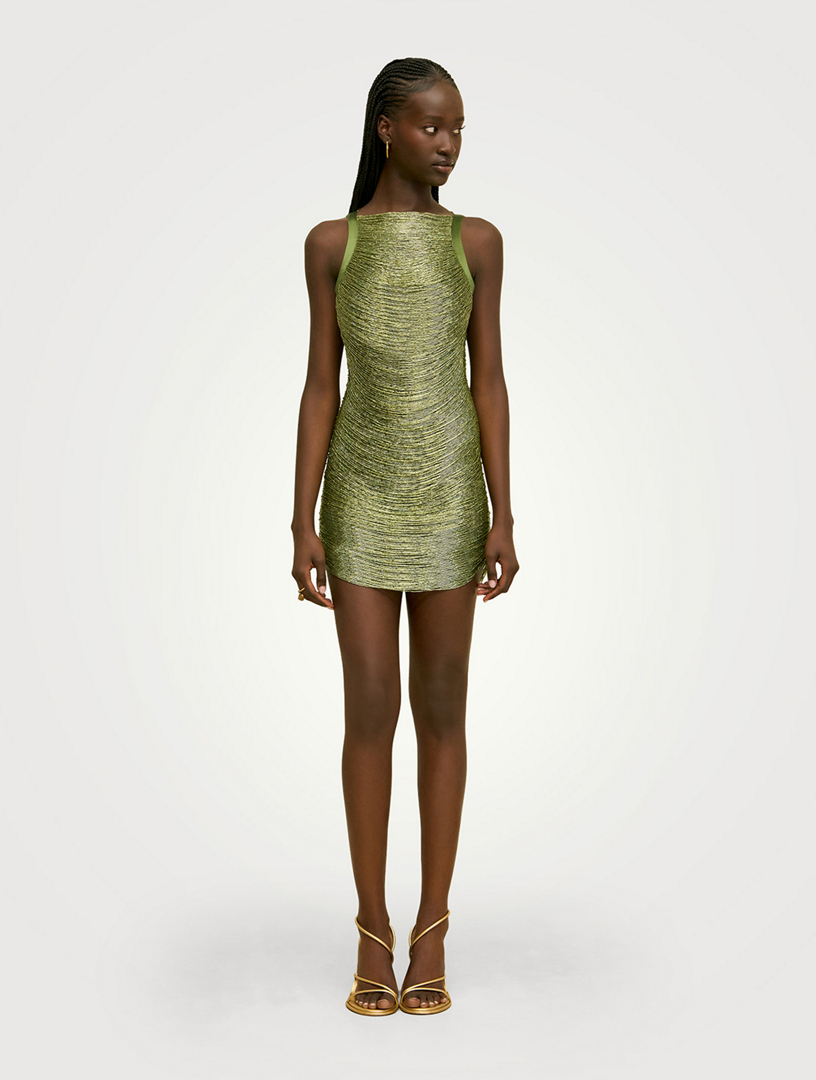 high low green dress Tight Backless Long Formal Prom Dress
