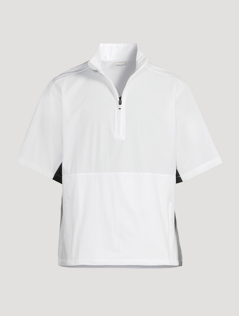 MALBON GOLF Pine Short-Sleeve Wind Shirt | Holt Renfrew