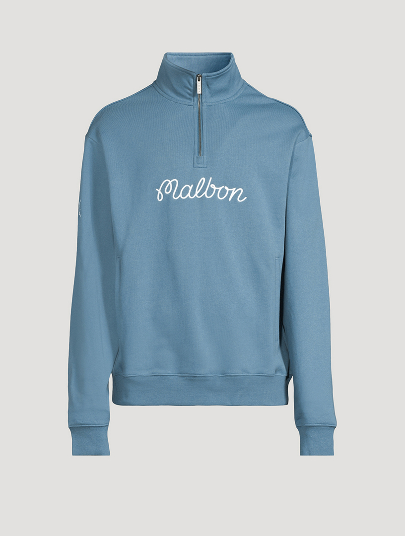 MALBON GOLF Collegiate Cotton Sweatshirt | Holt Renfrew