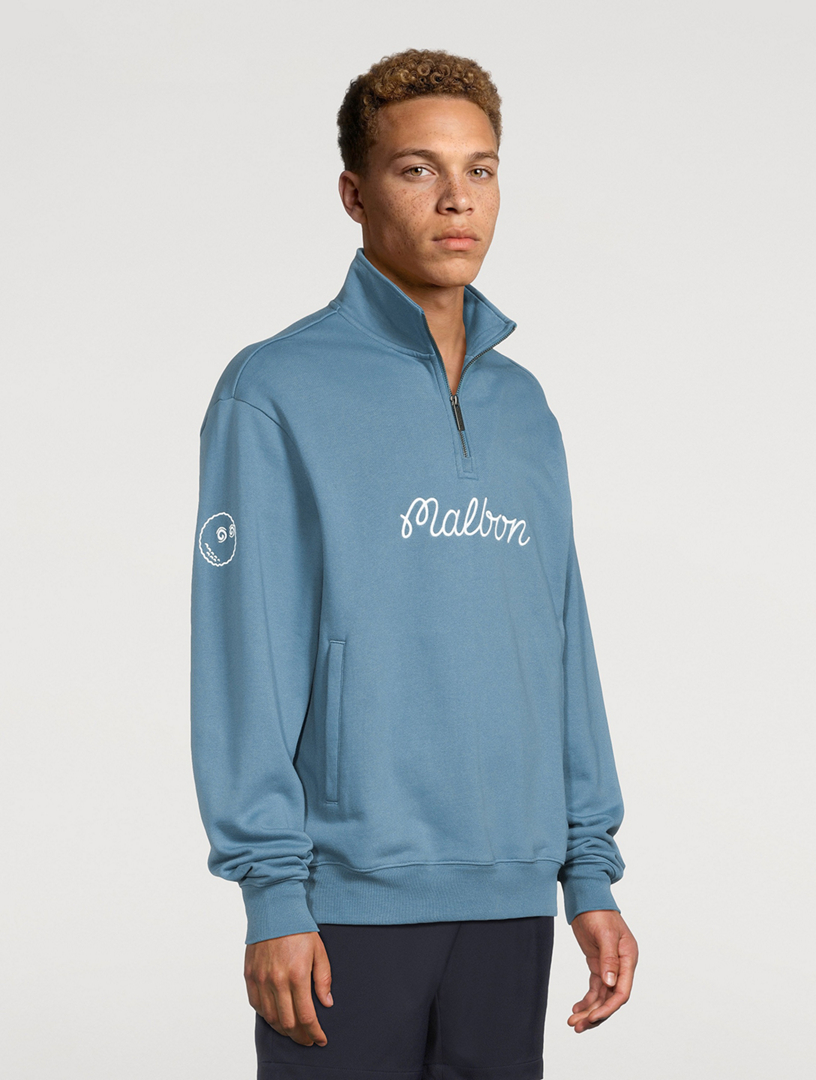 MALBON GOLF Collegiate Cotton Sweatshirt | Holt Renfrew