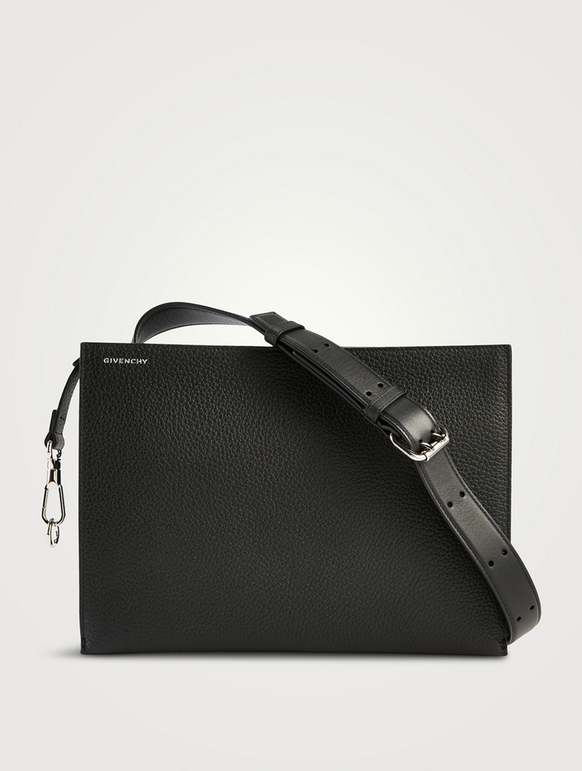 THOM BROWNE Soft Pebble Grain Leather Wash Bag | Holt Renfrew