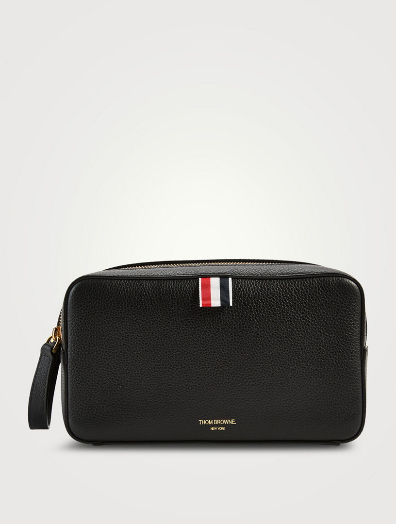 美品 Thom Browne Pebbled Leather Belt Bag THOM BROWNE Soft Pebble Grain Leather Wash Bag | Holt Renfrew