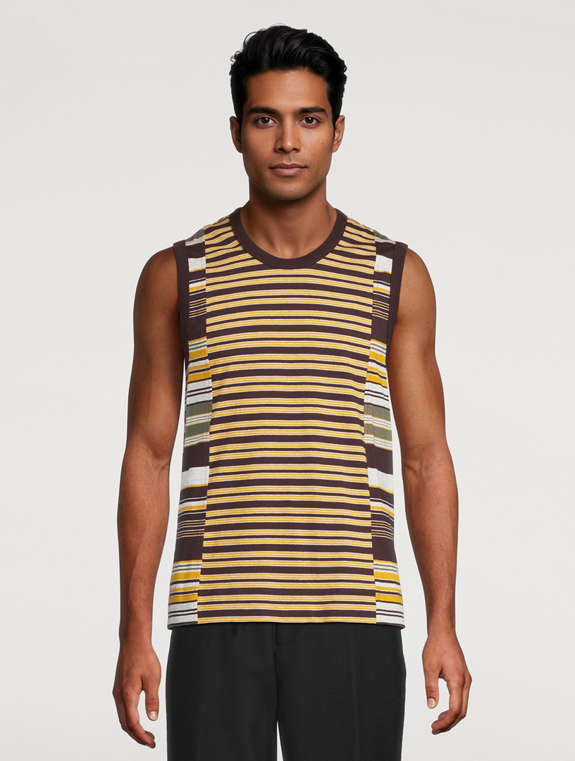 DRIES VAN NOTEN Cotton Sleeveless T-Shirt | Holt Renfrew