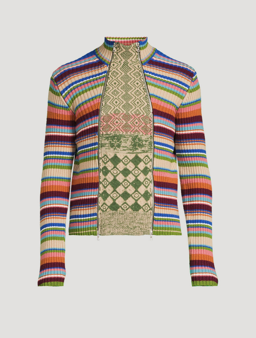 DRIES VAN NOTEN Wool Zip Cardigan | Holt Renfrew