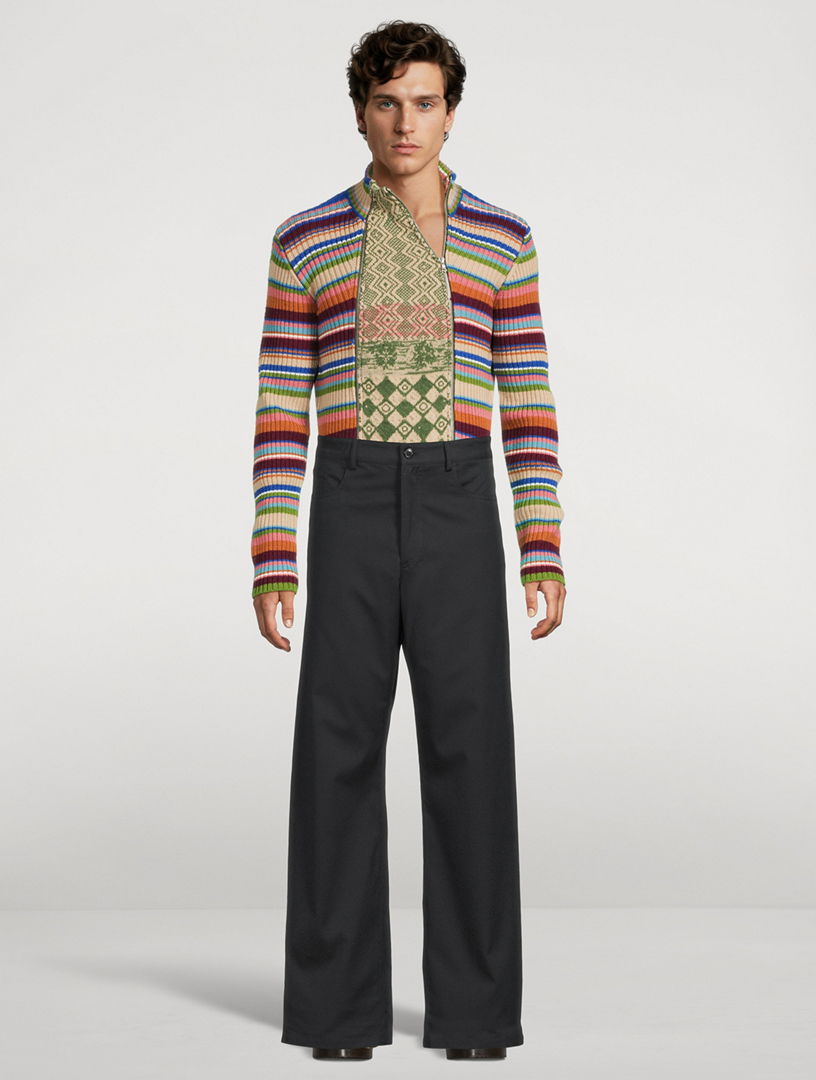DRIES VAN NOTEN Wool Zip Cardigan | Holt Renfrew