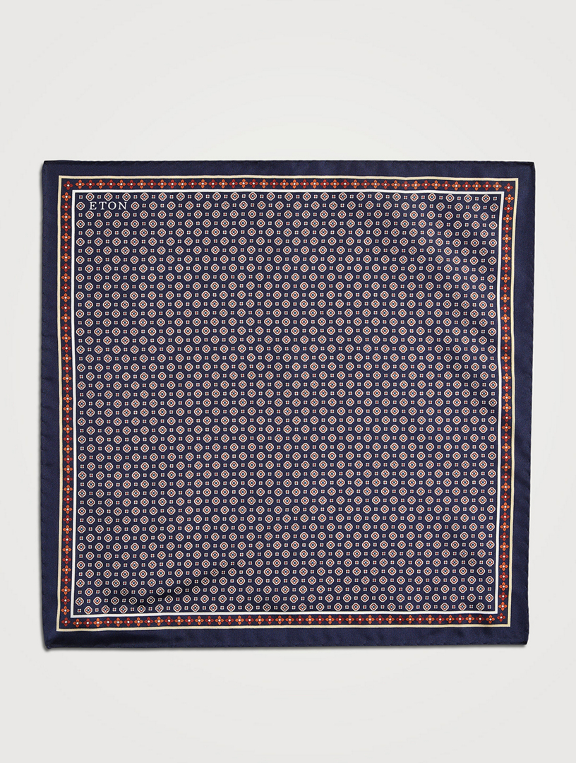 Floral Silk Twill Pocket Square
