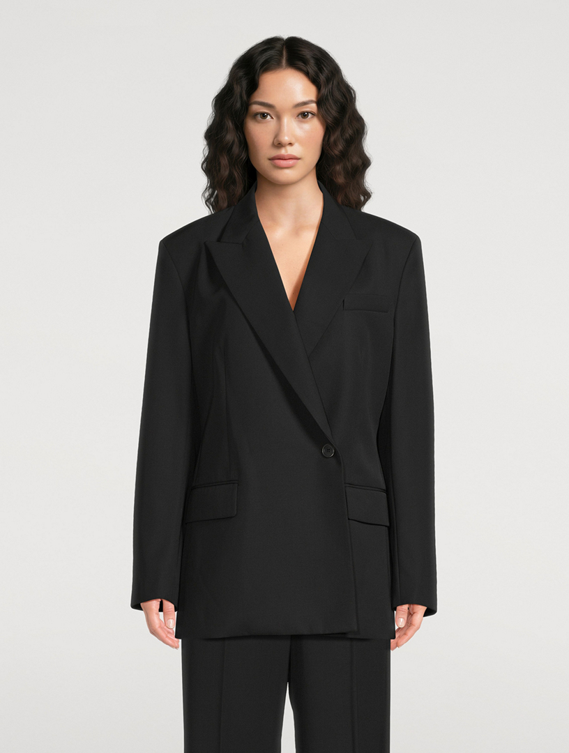 HELMUT LANG Wardrobe Wool Gabardine Blazer | Holt Renfrew