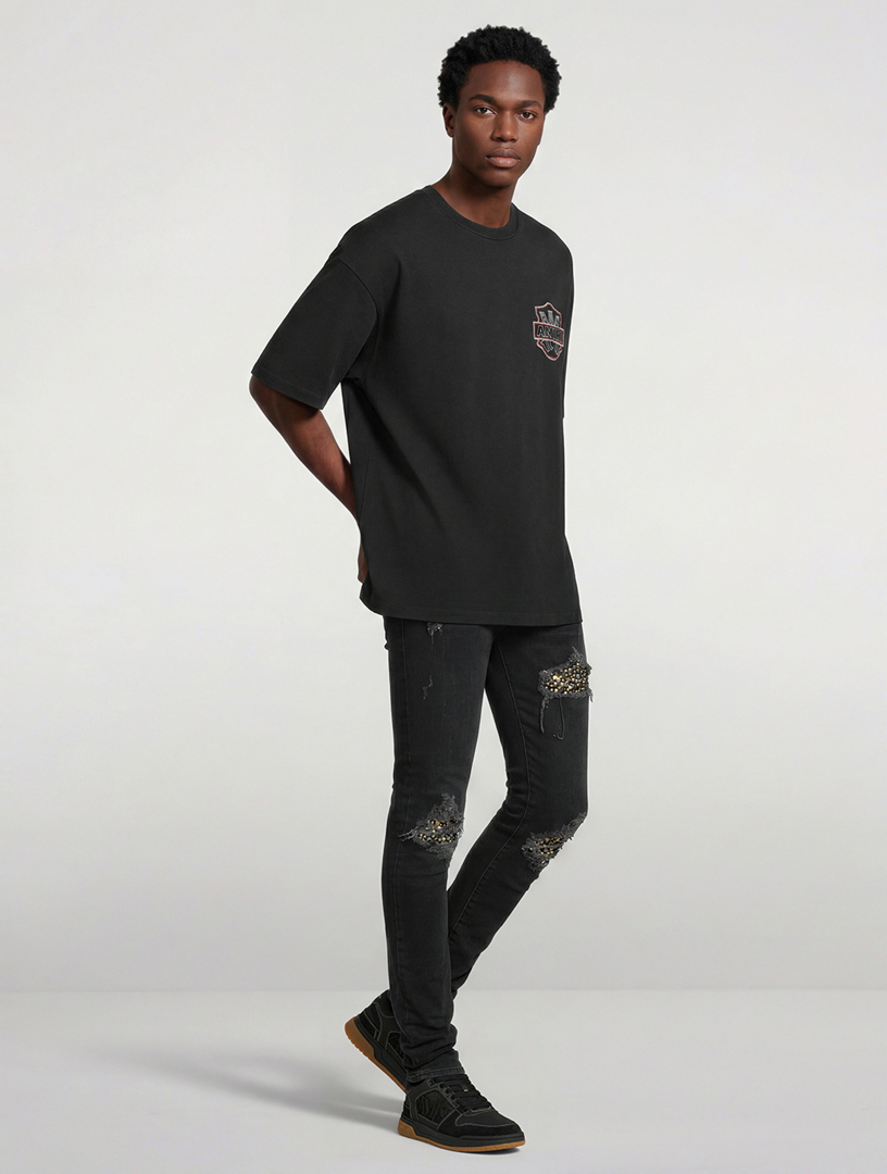 AMIRI Studded MX1 Skinny Jeans | Holt Renfrew