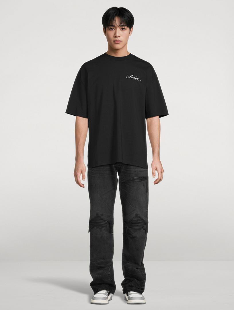 AMIRI MA Quad Checkerboard Skater T-Shirt | Holt Renfrew