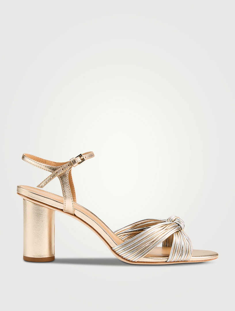 Petra Metallic Leather Sandals