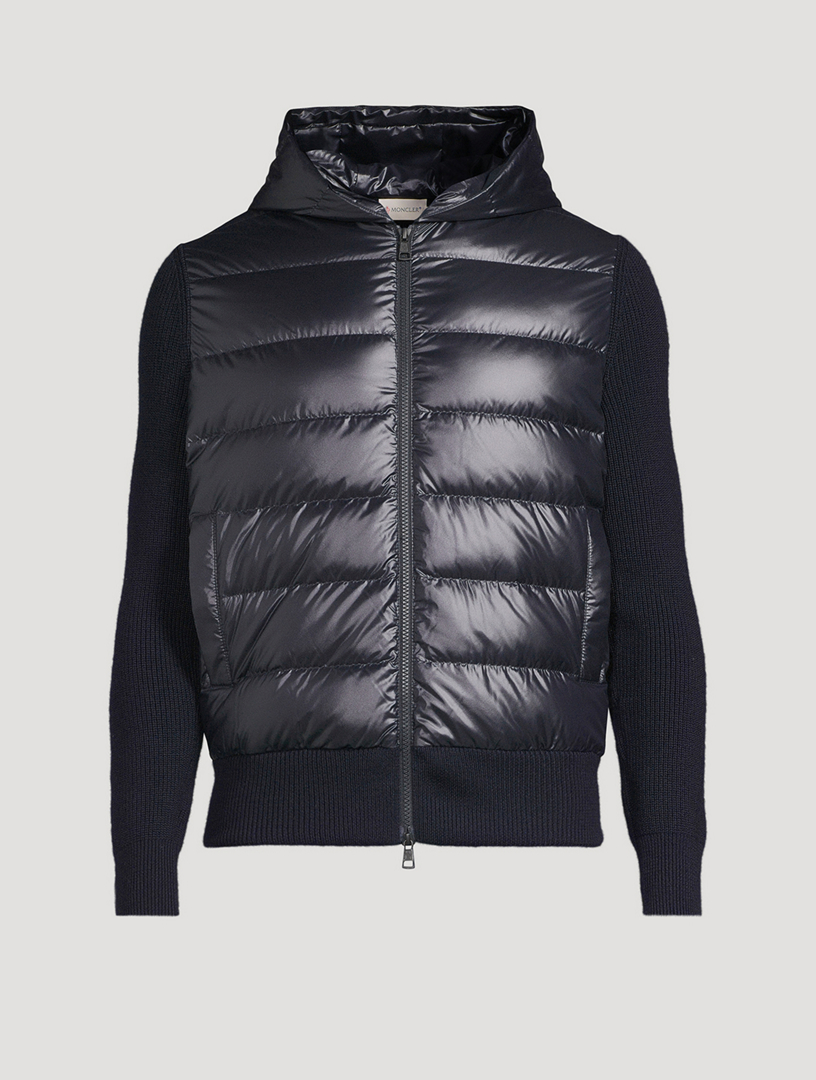 MONCLER Padded Wool Down Zip Cardigan | Holt Renfrew