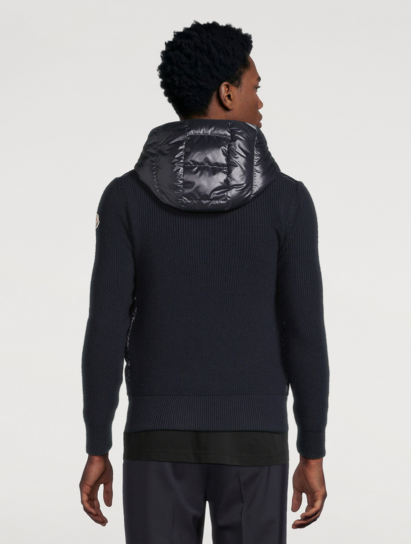 正規品MONCLER NONDOWN NYLON HOULGATE JACKET MONCLER Padded Wool Down Zip Cardigan | Holt Renfrew