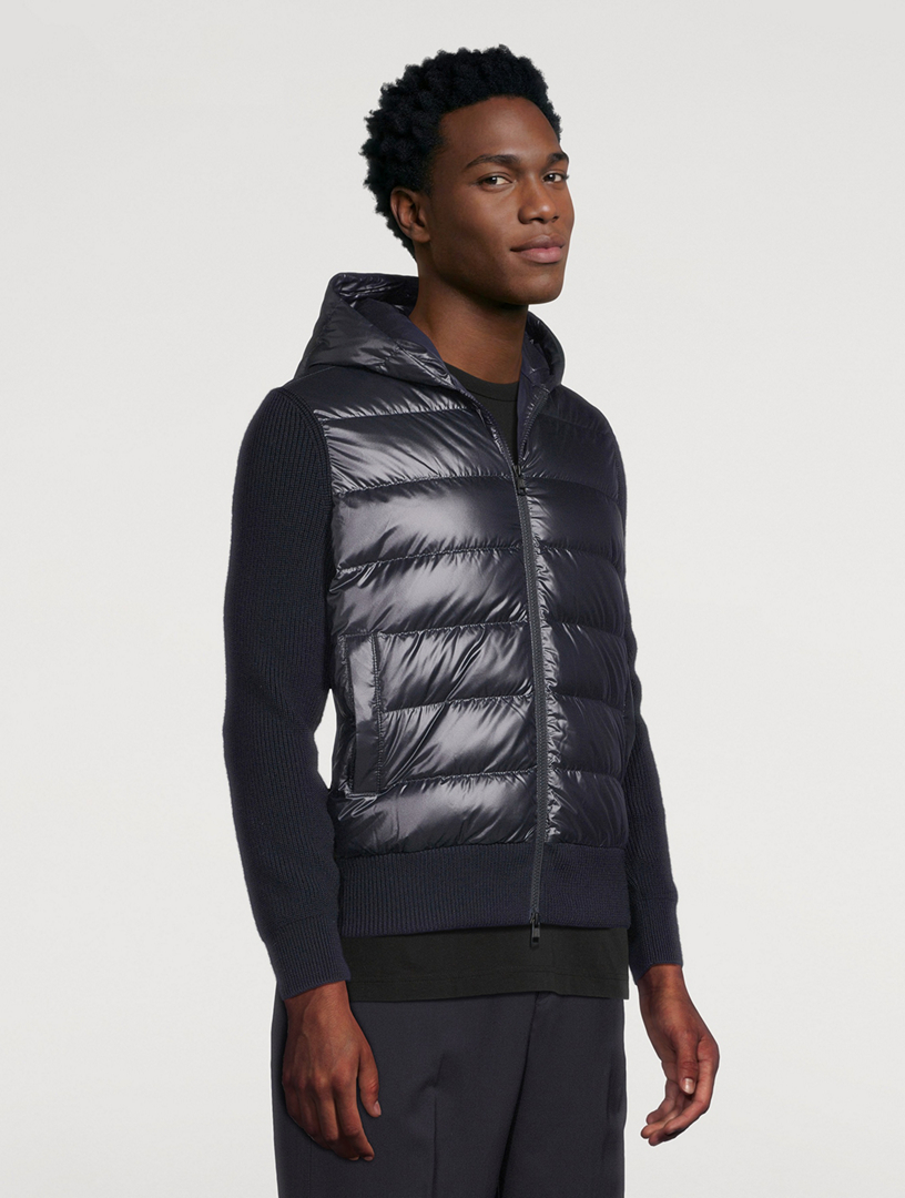 正規品MONCLER NONDOWN NYLON HOULGATE JACKET MONCLER Padded Wool Down Zip Cardigan | Holt Renfrew