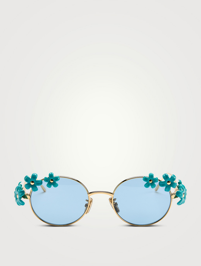LOEWE Loewe x Paula's Ibiza Daisy Field Oval Sunglasses | Holt Renfrew