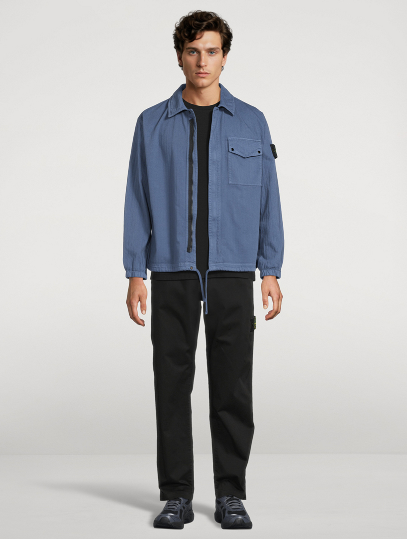 トップス STONE  PULLOVER SHIRT STONE ISLAND Cotton Zip Overshirt | Holt Renfrew