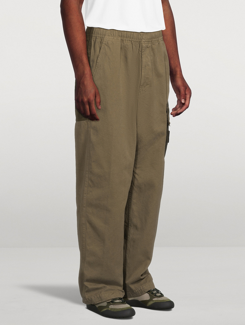 STONE ISLAND Organic Panama Cotton Pants | Holt Renfrew