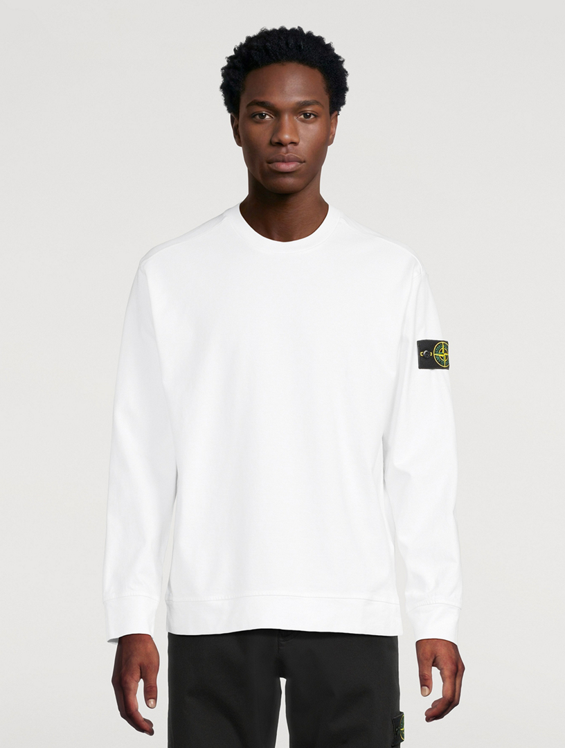 STONE ISLAND Heavy Organic Cotton Jersey Sweatshirt | Holt Renfrew