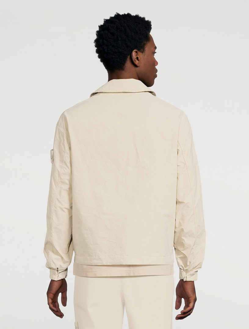 STONE  ベージュジャケット STONE ISLAND Ghost Zip Jacket | Holt Renfrew