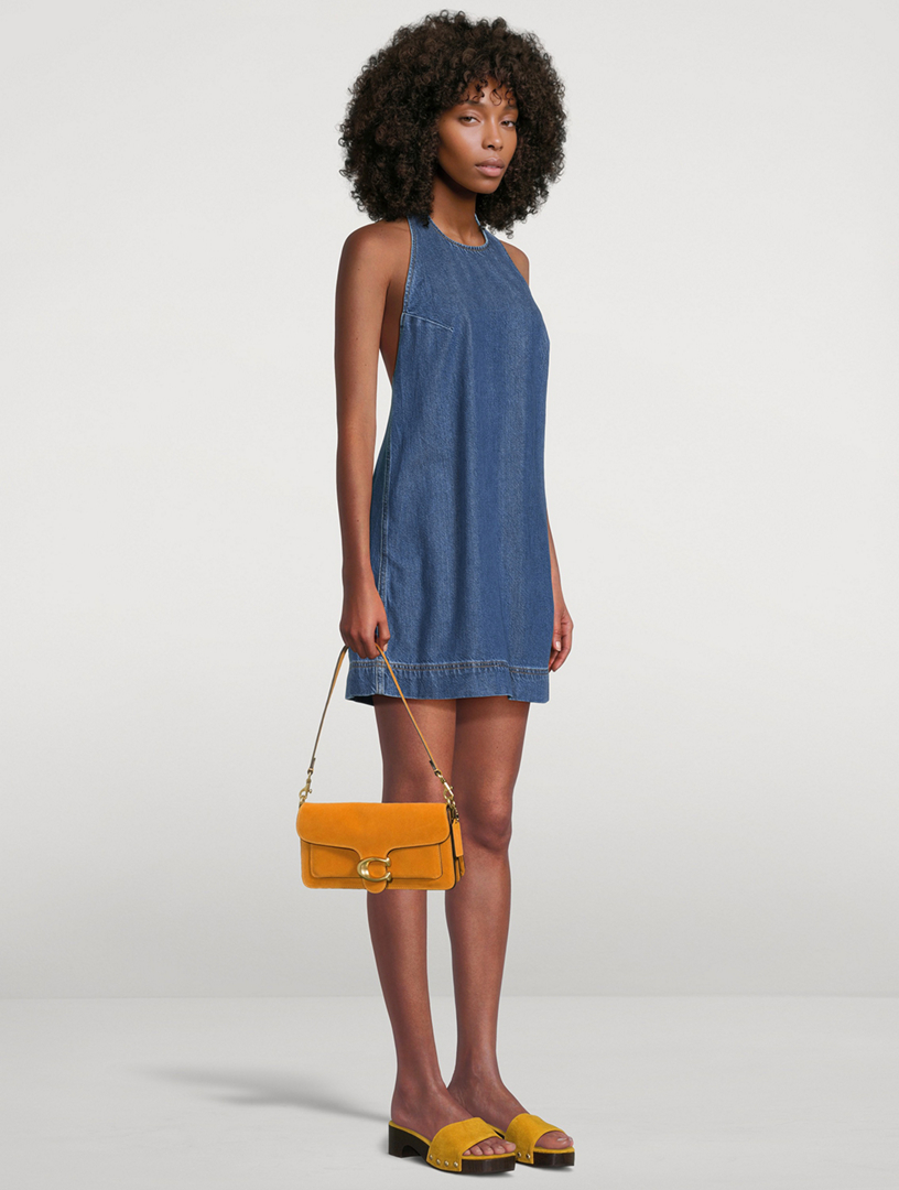 reformation denim halter dress Denim Dresses | Sustainable Denim