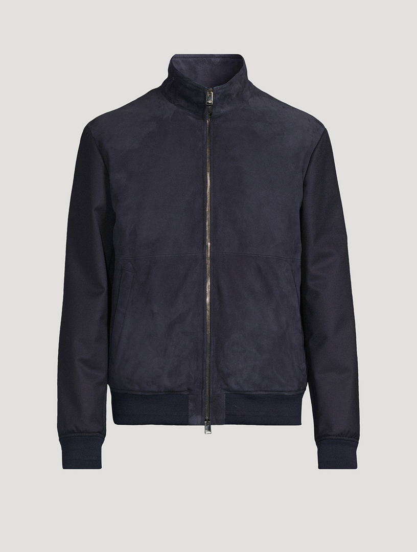Suede Bomber Jacket