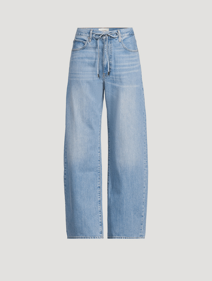 The Off Duty Drawstring Bow Jeans