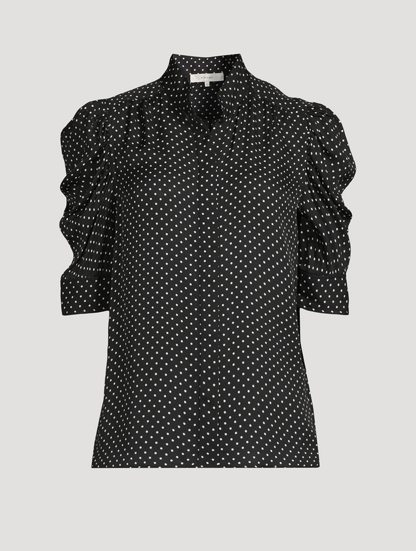 ULLA JOHNSON Electra Plissé Blouse | Holt Renfrew