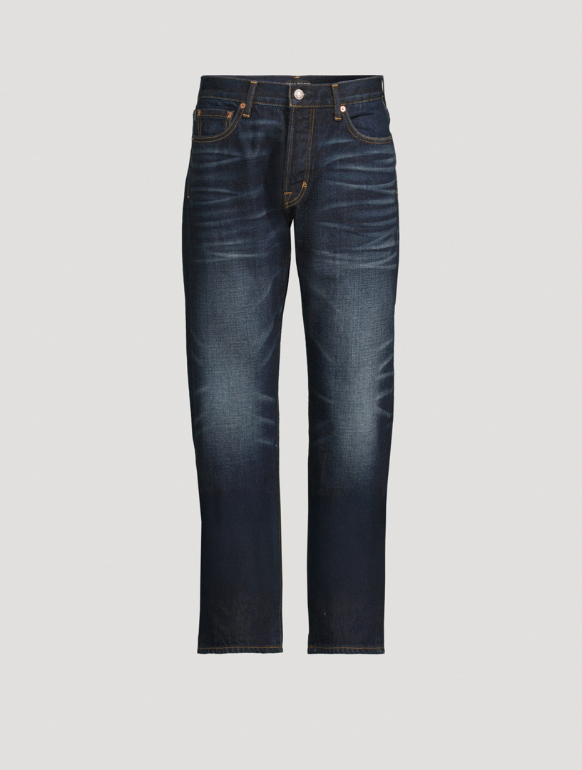 Selvedge Denim Straight-Leg Jeans