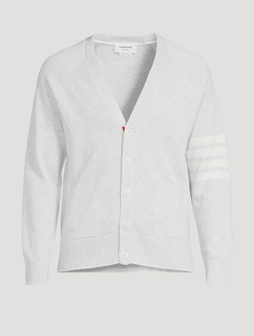 THOM BROWNE カーディガン　ホワイト　白 THOM BROWNE Linen And Cotton Cardigan | Holt Renfrew