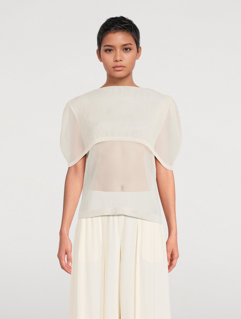 PLEATS PLEASE ISSEY MIYAKE Tatami August Foldover Top | Holt Renfrew