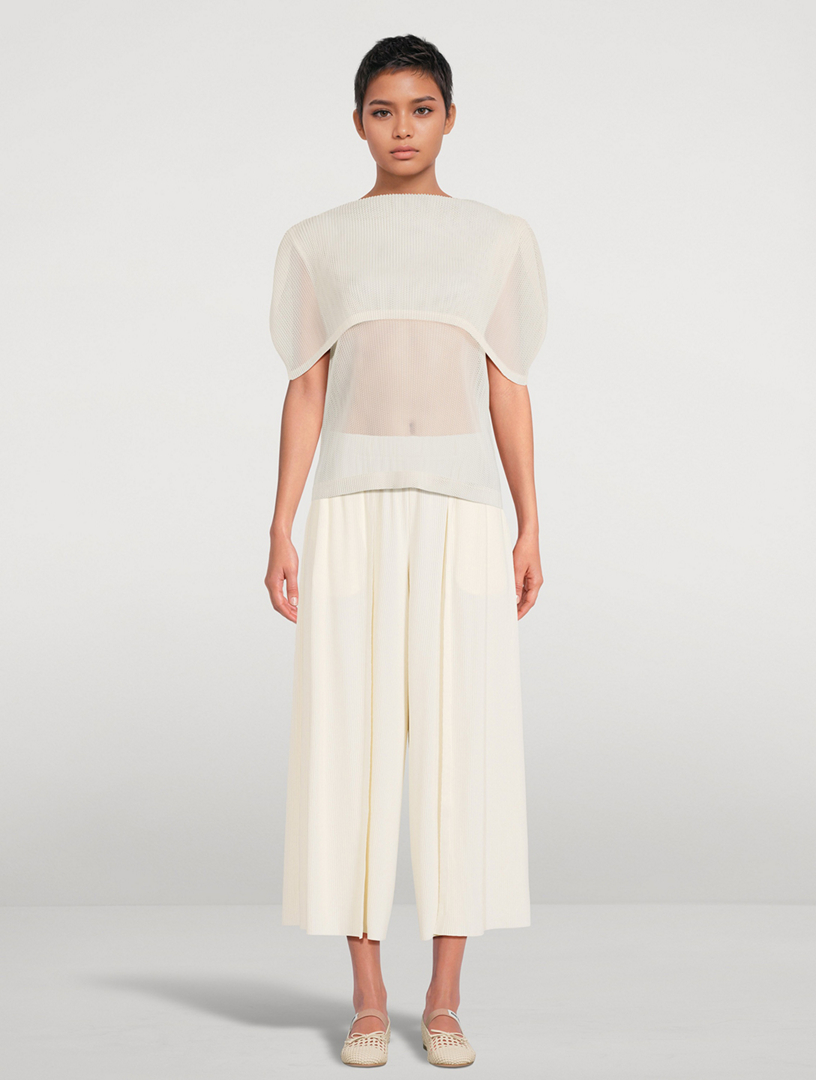 PLEATS PLEASE ISSEY MIYAKE Tatami August Foldover Top | Holt Renfrew
