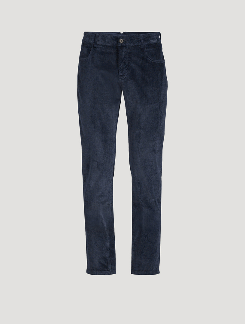 “HOLT RENFREW” Tencel × Cotton Trousers JACK VICTOR Linen And Cotton Denim Pants | Holt Renfrew
