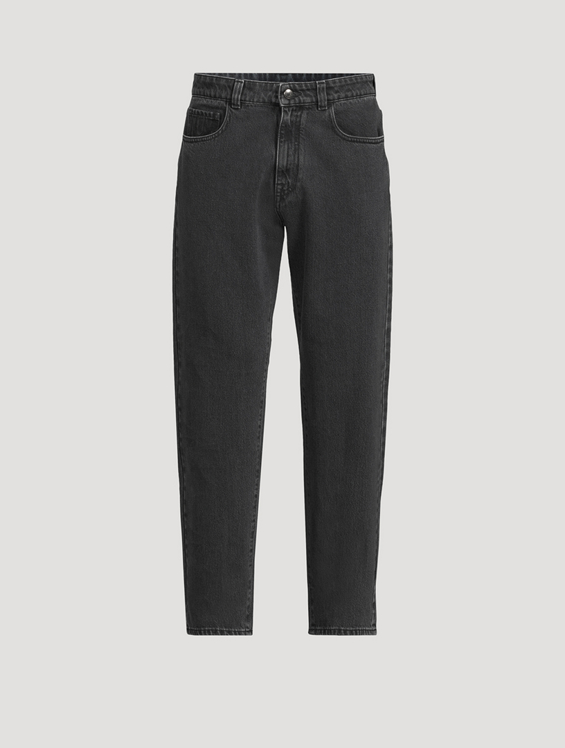 Cotton Straight-Leg Jeans