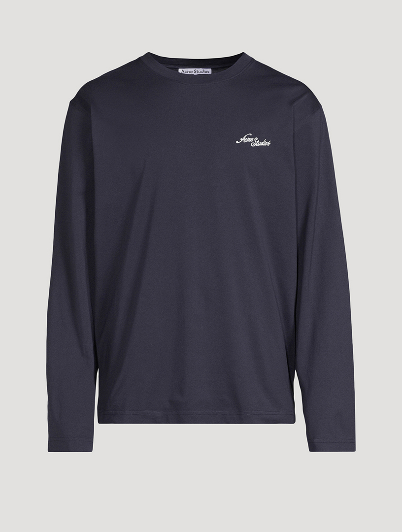 トップス Acne Studios Sport Long Sleeve Tee ACNE STUDIOS Cotton Jersey Long-Sleeve T-Shirt | Holt Renfrew