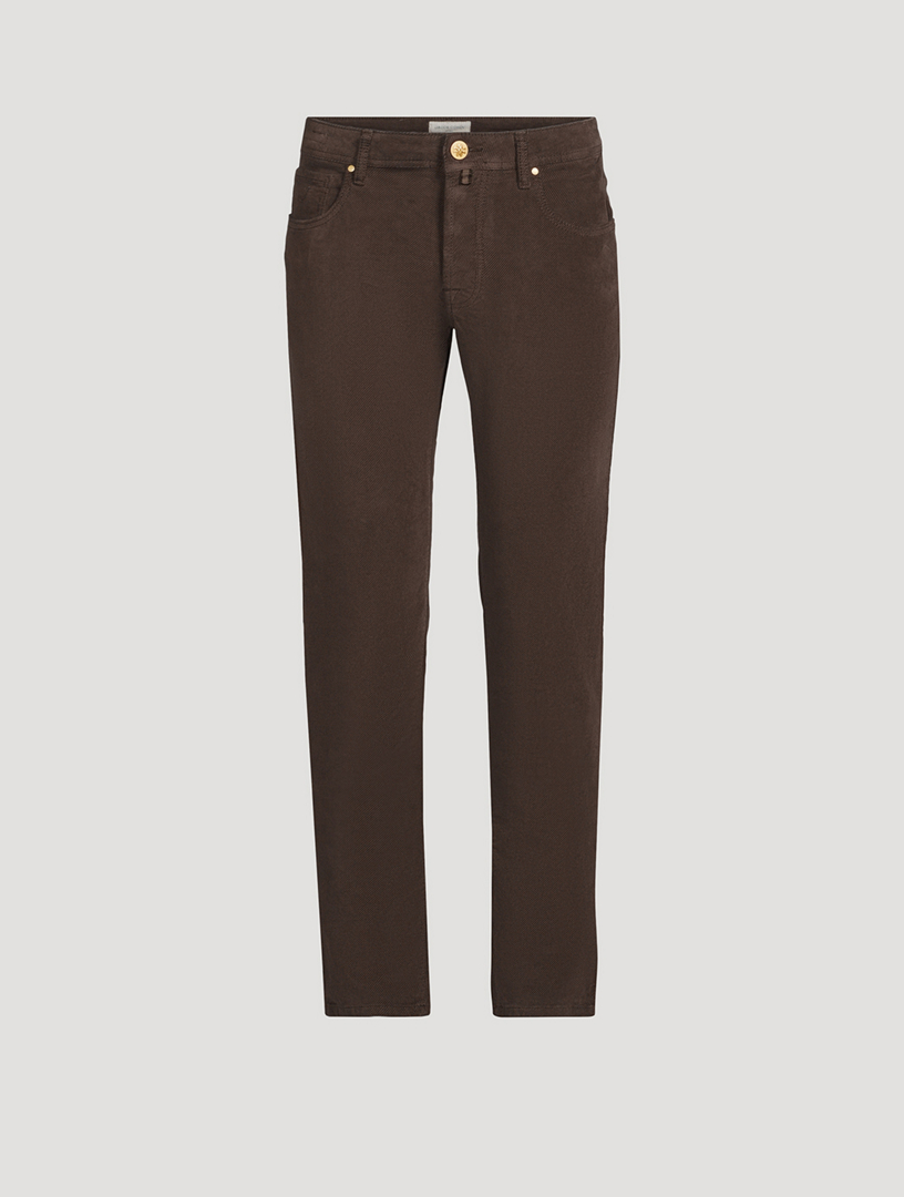 Bard Textured Slim-Fit Pants