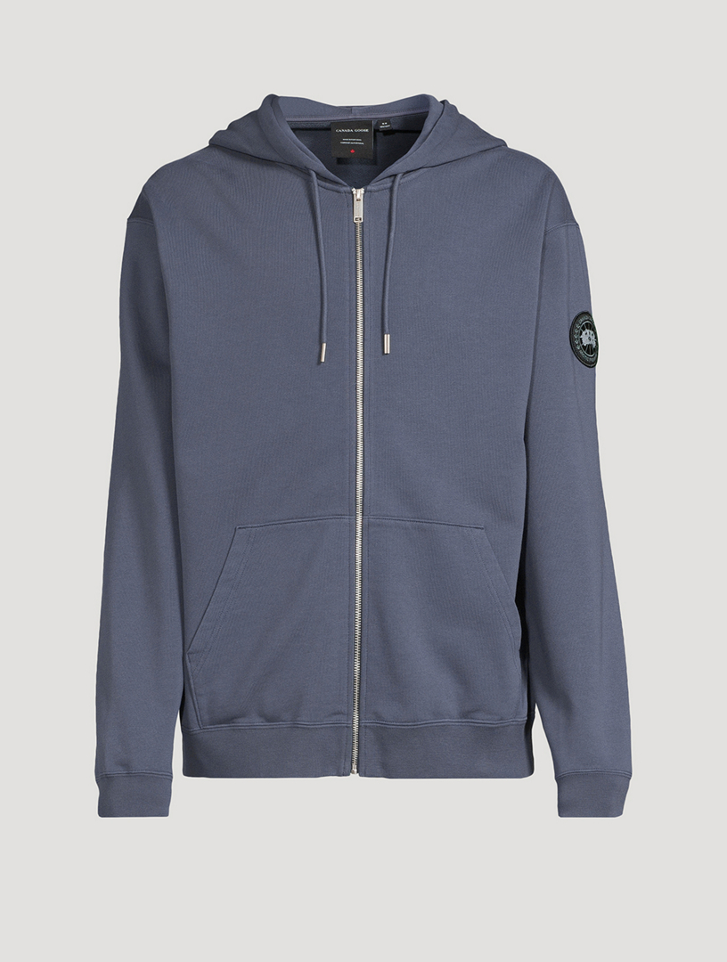 CANADA GOOSE Loon Black Disc Cotton Full Zip Hoodie | Holt Renfrew