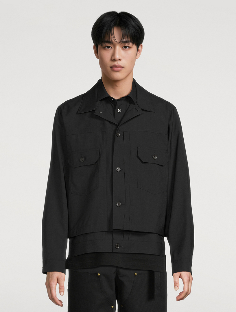 SACAI Wool-Blend Suiting Jacket | Holt Renfrew