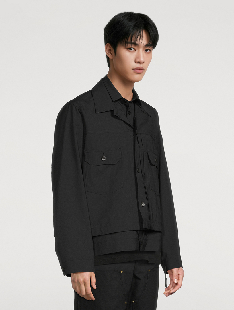 SACAI Wool-Blend Suiting Jacket | Holt Renfrew