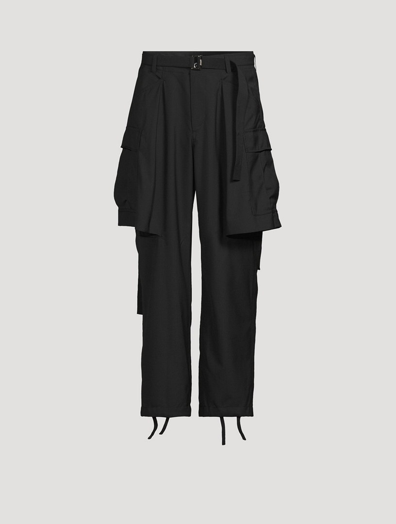 SACAI Wool-Blend Cargo Suiting Pants | Holt Renfrew