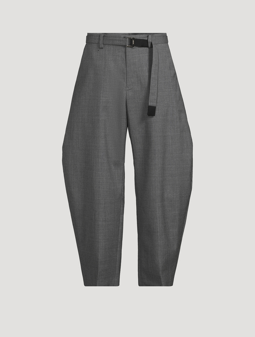 SACAI Wool Suiting Tapered Pants | Holt Renfrew