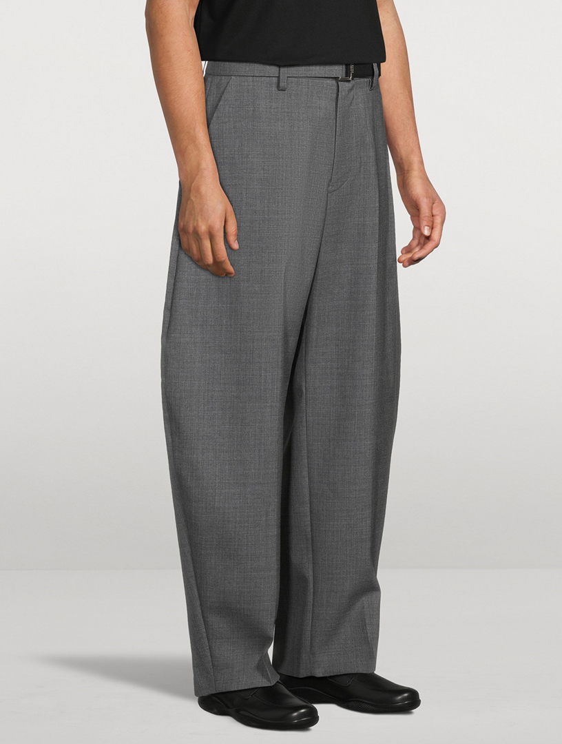 SACAI Wool Suiting Tapered Pants | Holt Renfrew