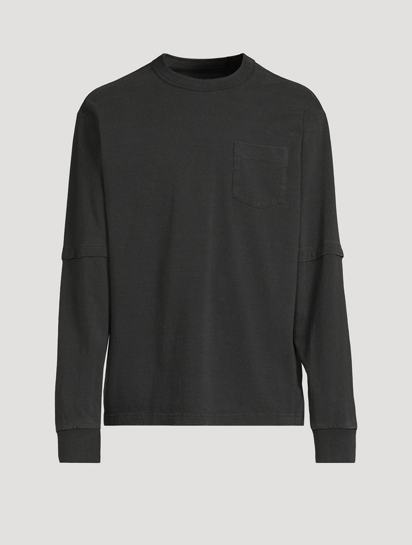 SACAI Cotton Long-Sleeve T-Shirt | Holt Renfrew