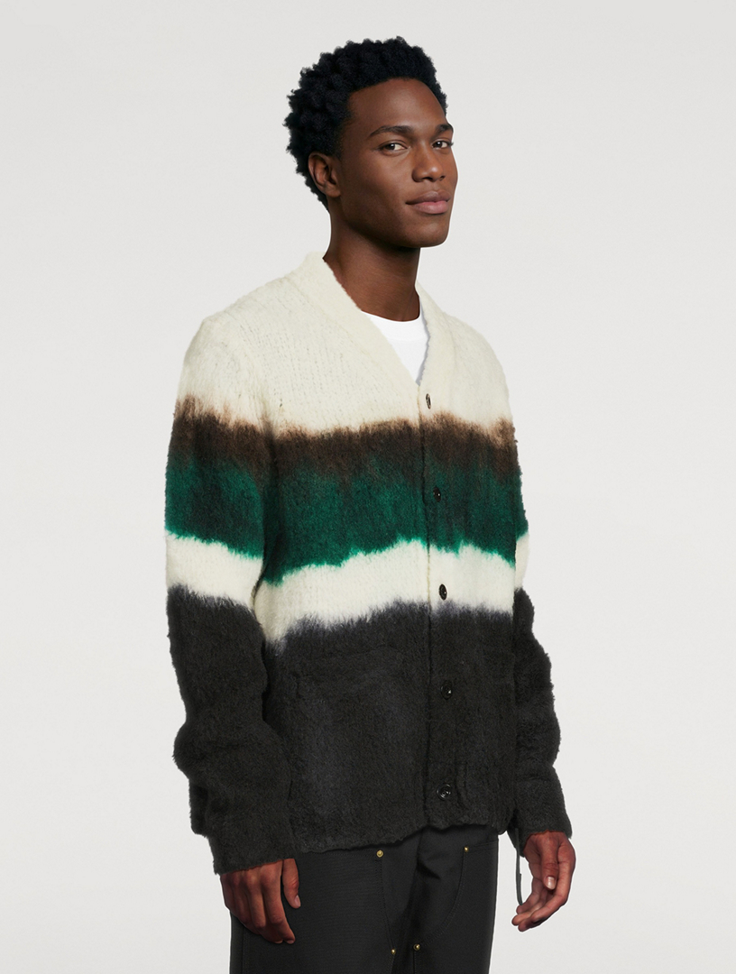 SACAI Wool-Blend Chusen-Dyed Cardigan | Holt Renfrew