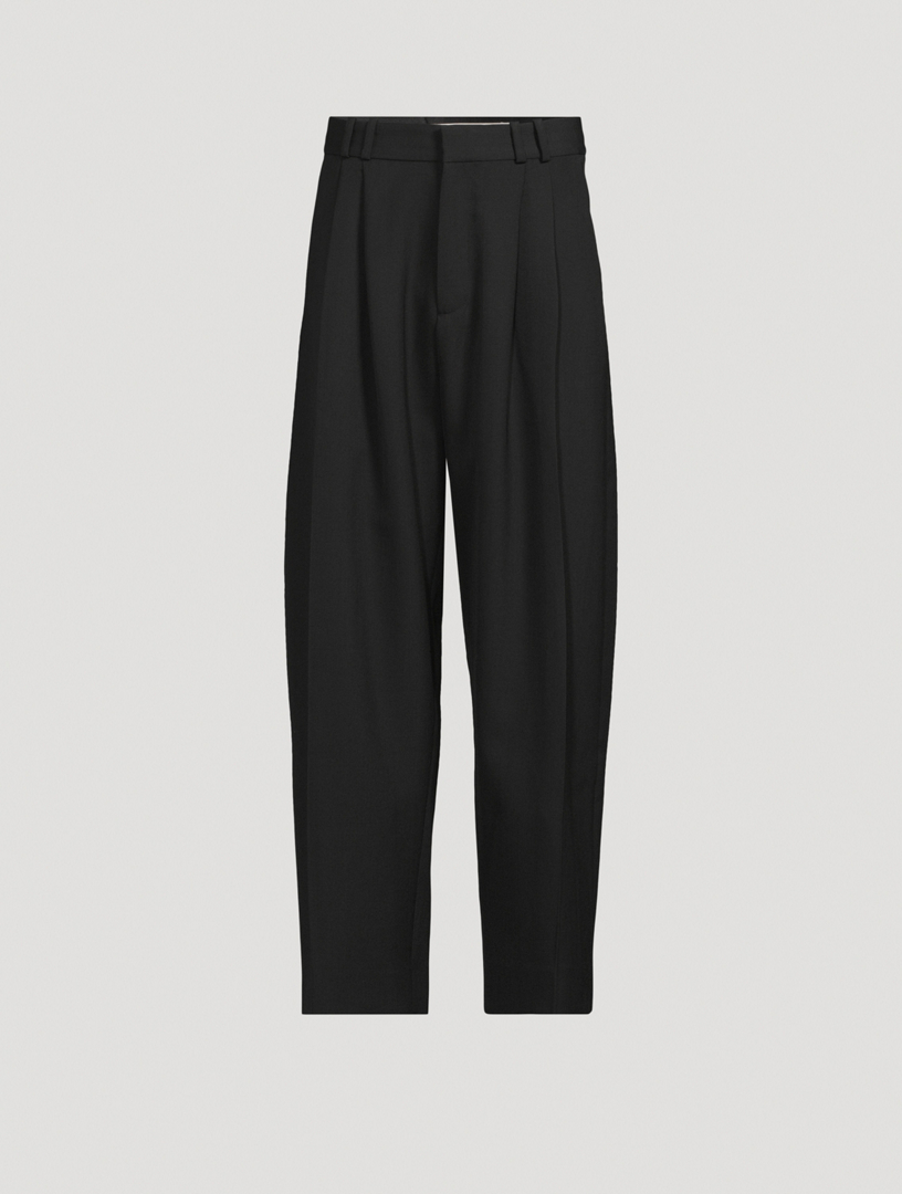 Line Double Pleat Volume Pants