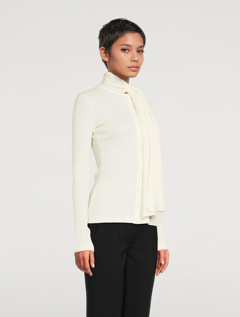 TOTEME Tie-Neck Cardigan | Holt Renfrew