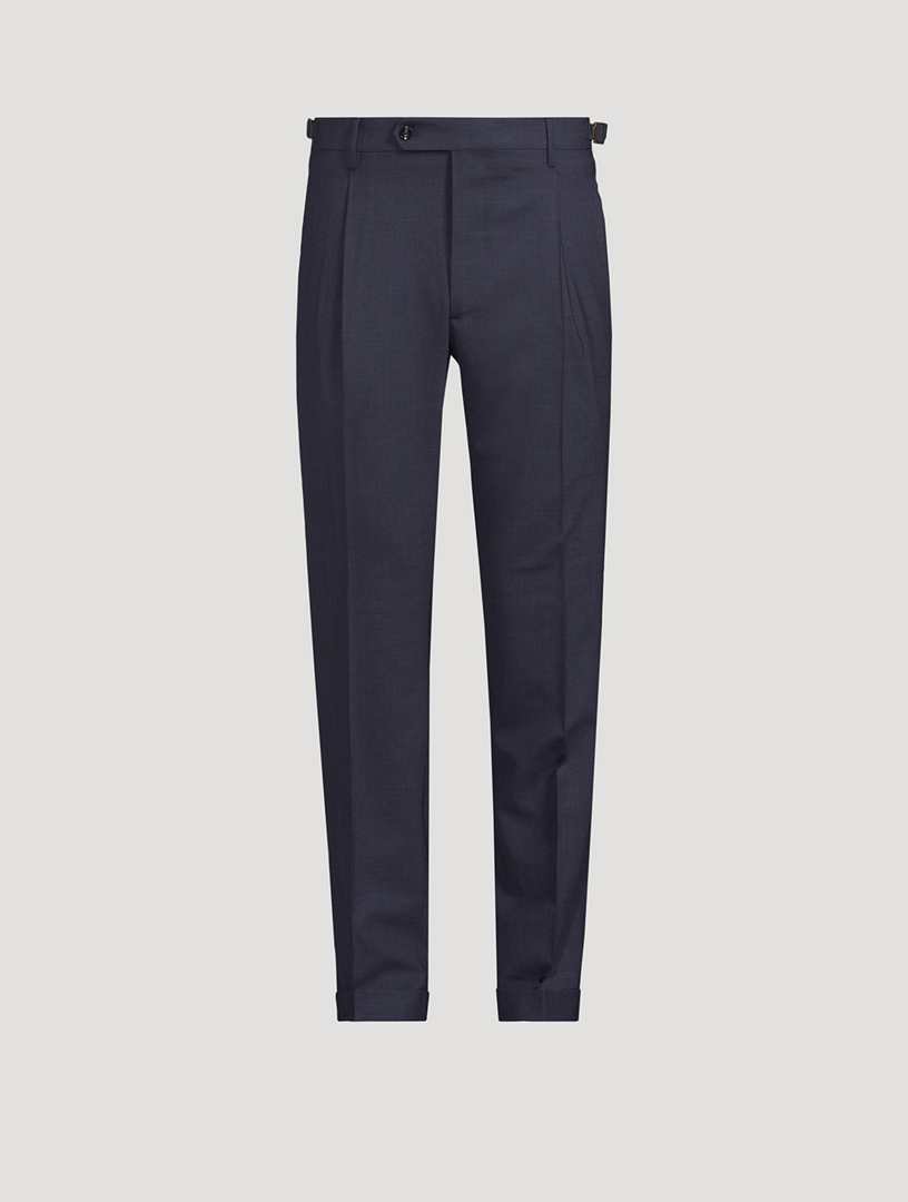 Retrolong Superfine Poplin Wool Pants