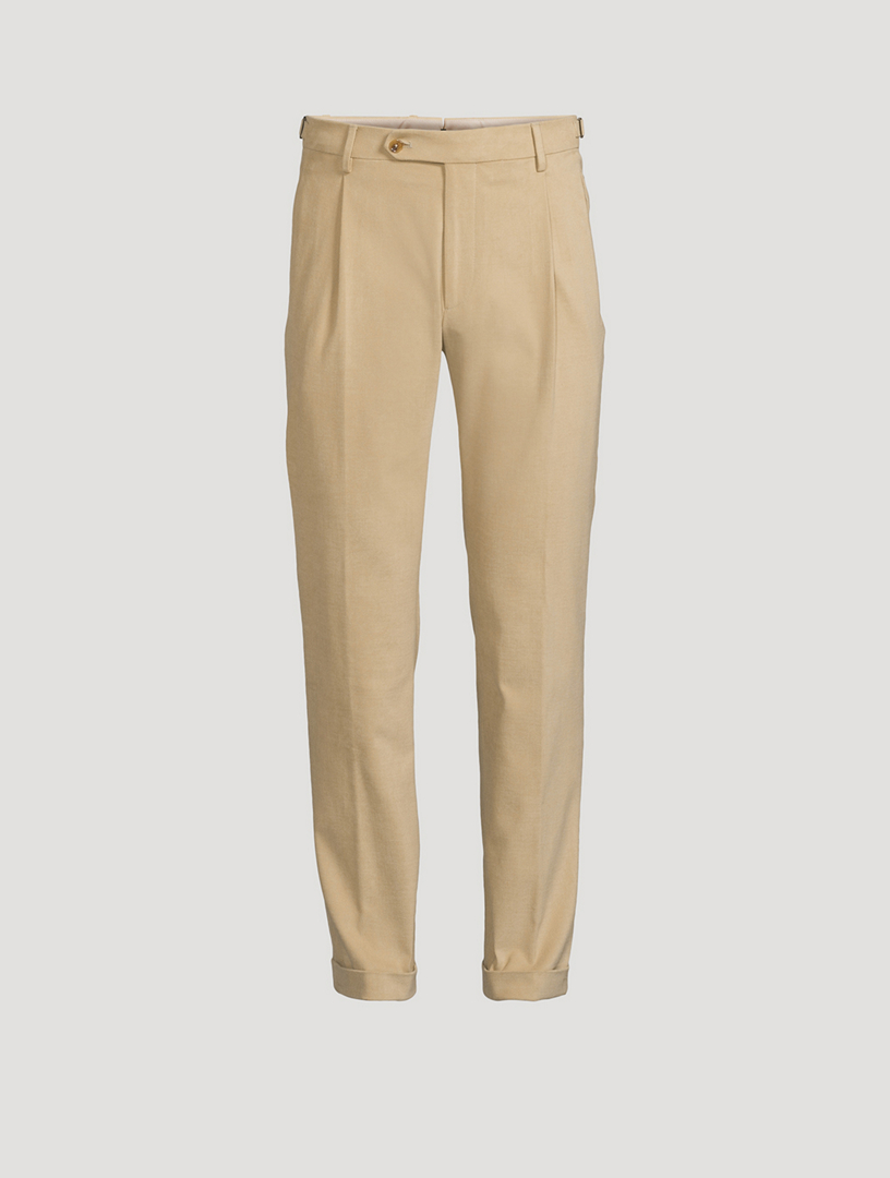 Retrolong Brushed Twill Cotton Pants
