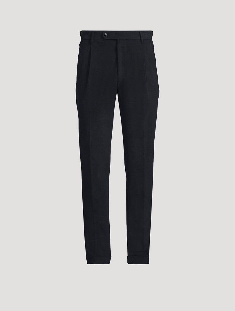 Retrolong Brushed Twill Cotton Pants